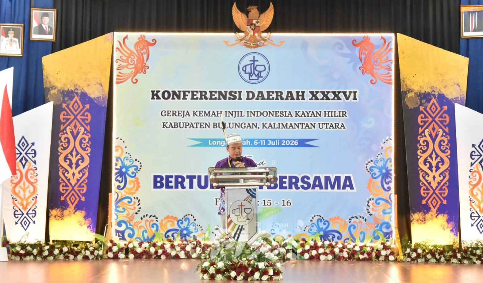 Wabup Bulungan Buka Konferensi Daerah GKII Kayan Hilir ke-36