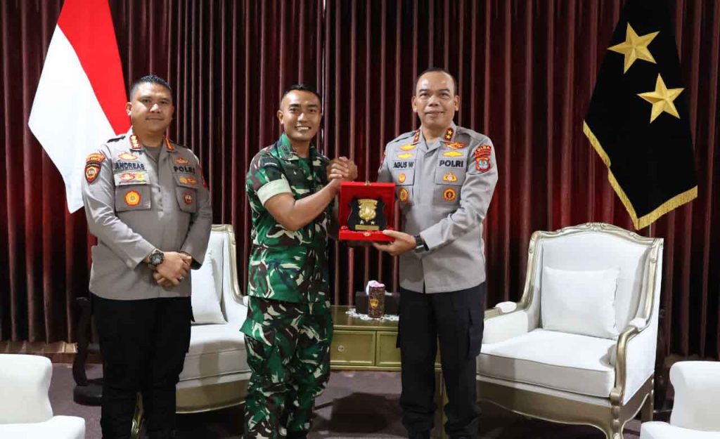 Sinergi TNI-Polri, Kapolda Kaltara Sambut Danyonif TP 880/Banuanta