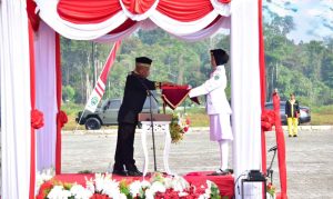HUT Ke-81 RI, Bupati Bulungan Pimpin Upacara Detik-detik Proklamasi di Kebun Raya Bundayati