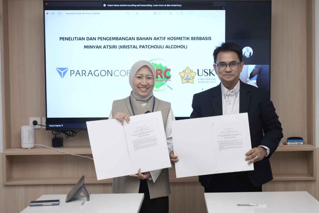 ParagonCorp dan ARC USK Eksplorasi Nilam Aceh untuk Bahan Aktif Kosmetik