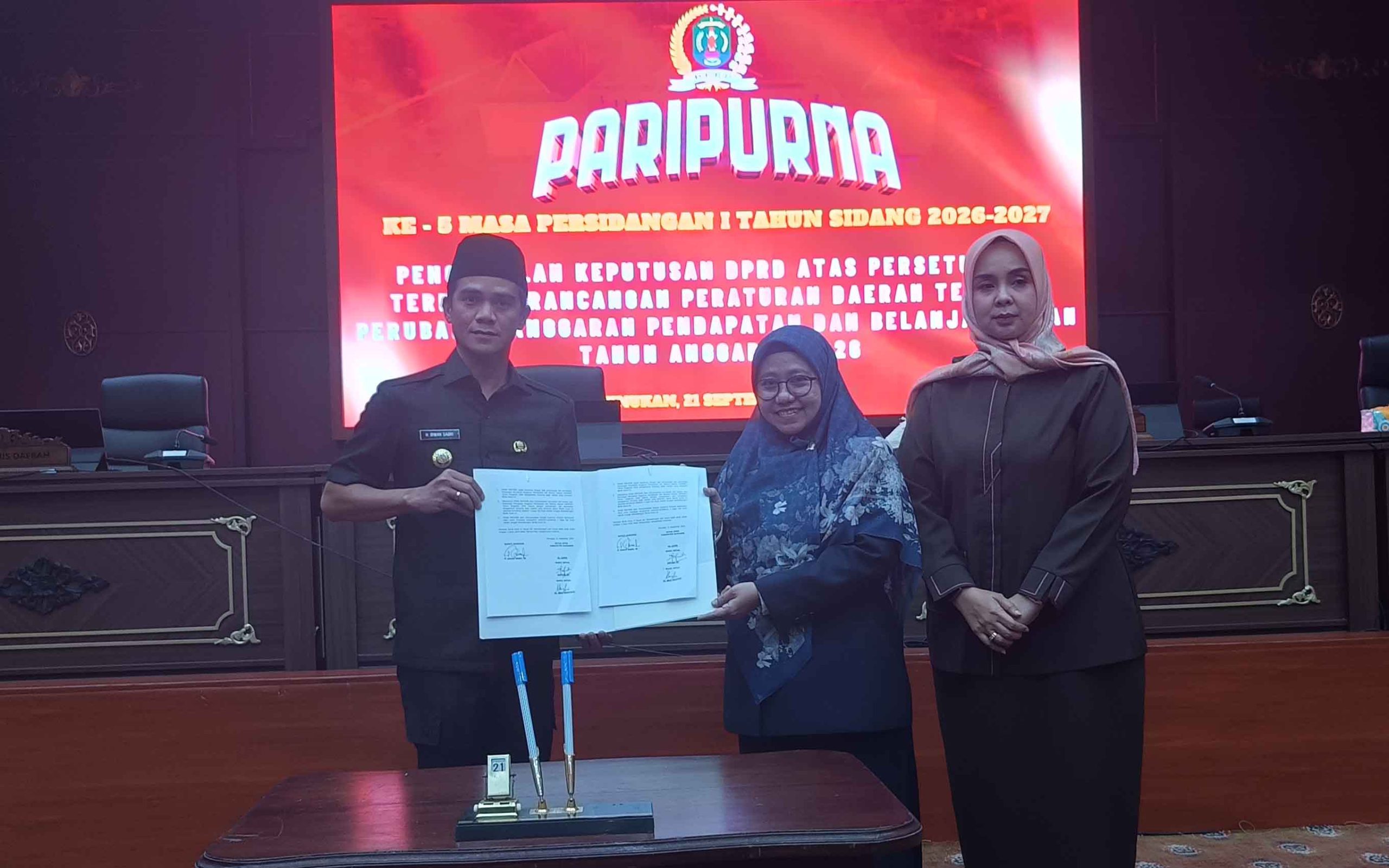 DPRD Nunukan Setujui Perubahan APBD 2026 Rp1,86 Triliun
