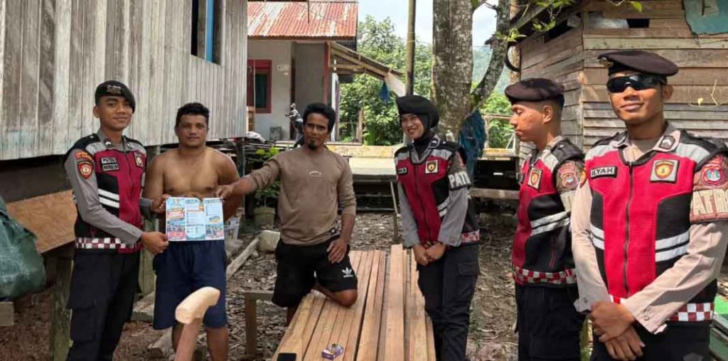 Cegah Karhutla, Ditsamapta Polda Kaltara Patroli di Kabupaten Bulungan
