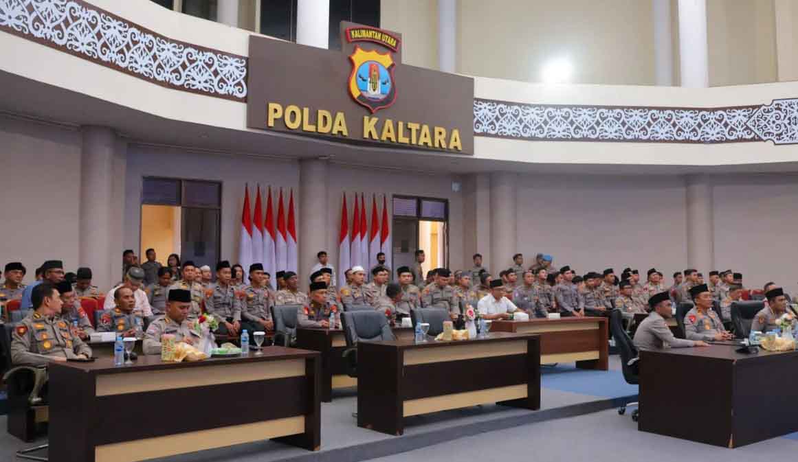 Wakapolda Kaltara Ikuti Binrohtal Polri Bersama Kapolri dan Gus Baha
