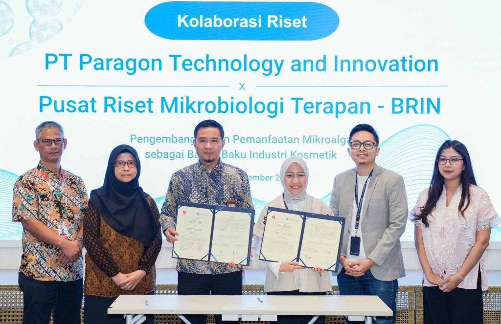 BRIN dan ParagonCorp Kembangkan Riset Mikroalga Industri Kosmetik