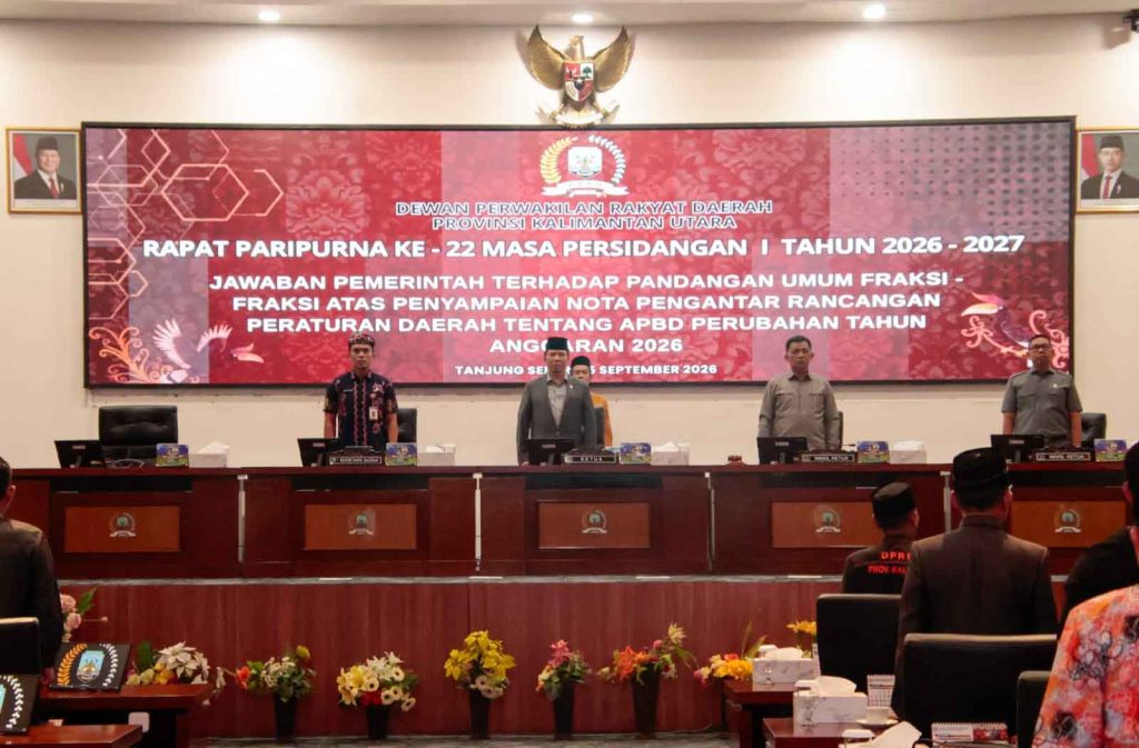 Pemprov Kaltara Sampaikan Jawaban Terhadap Pandangan Umum Fraksi Atas Ranperda Perubahan APBD 2026