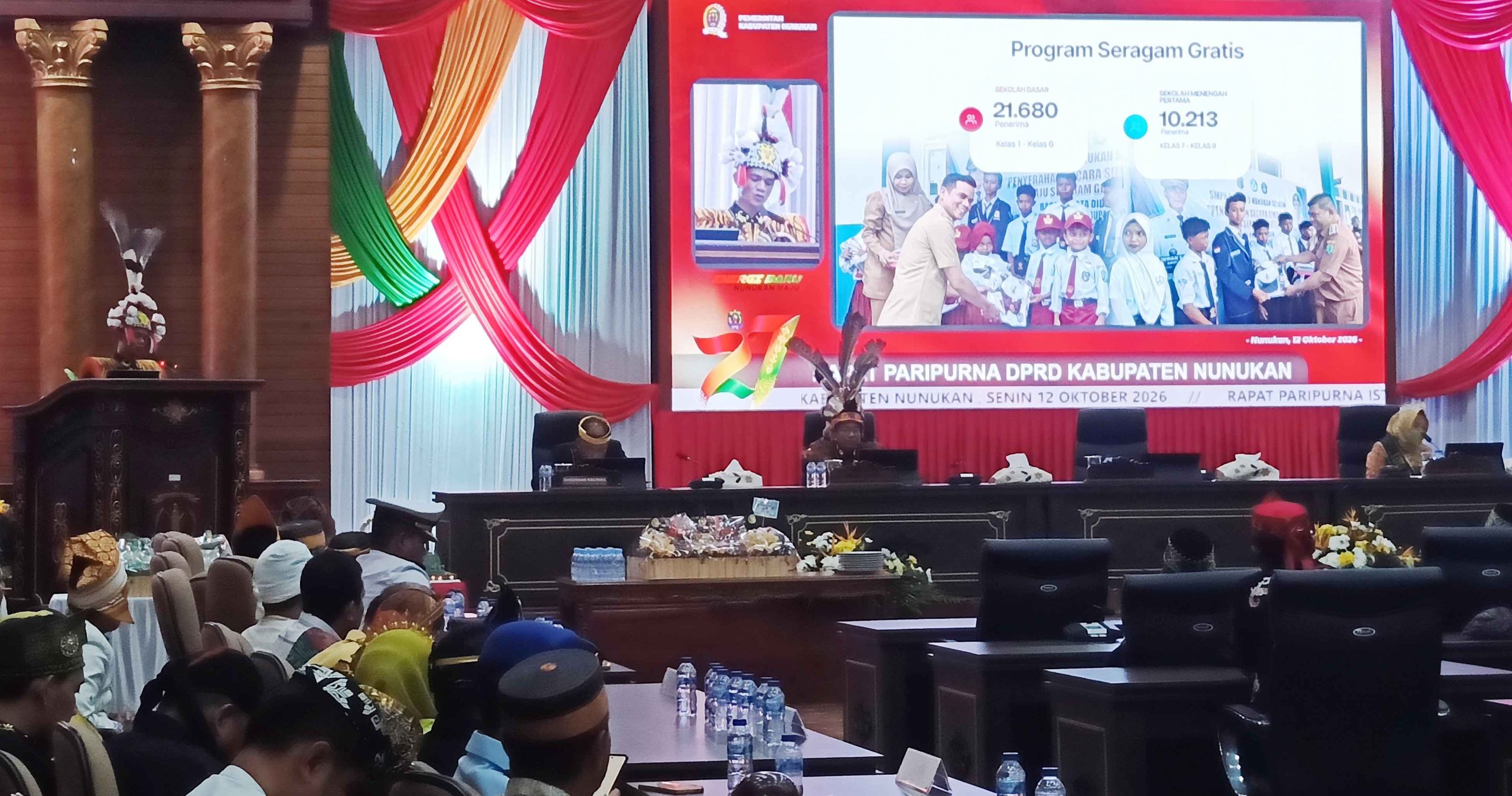 Paripurna Istimewa HUT 27 Tahun Nunukan, H. Irwan Sabri Paparkan Lima Misi dan 17 Arah Baru Pembangunan
